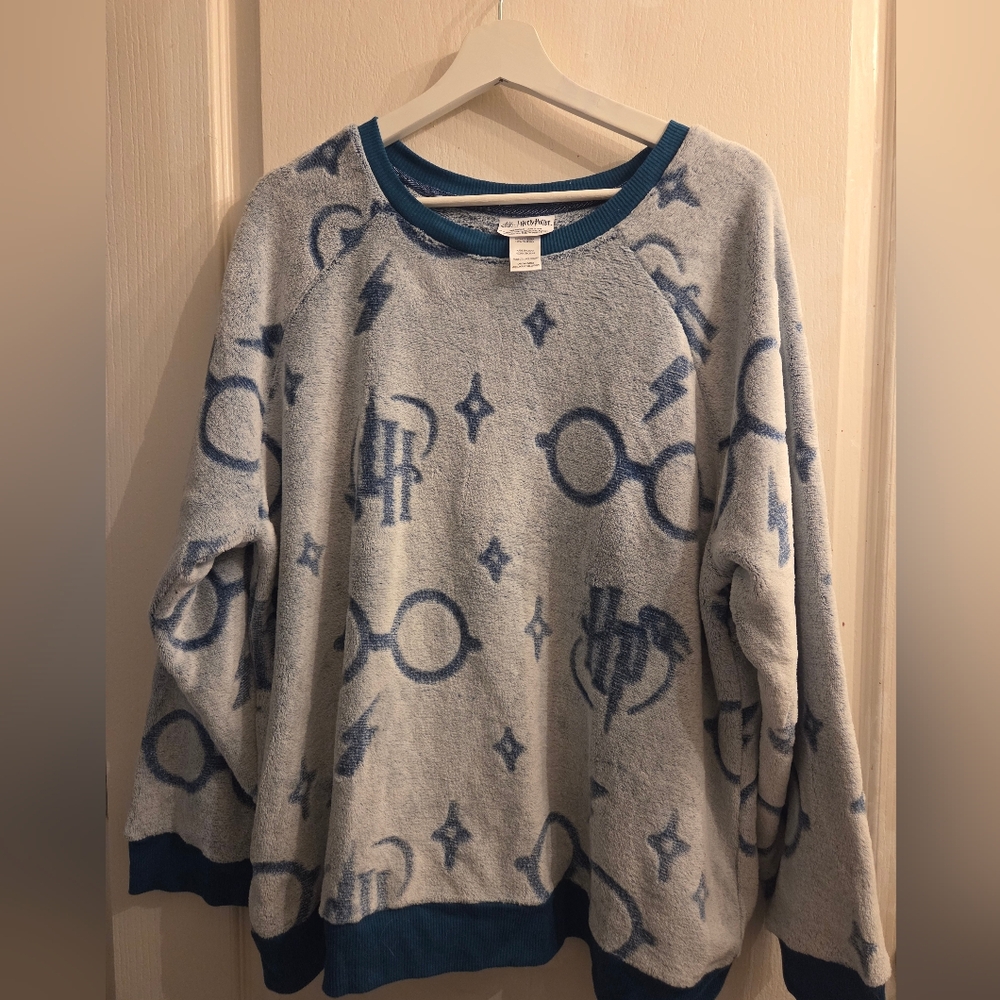Wizarding World Women's Harry Potter Fleece Pajama Top, Size XXL